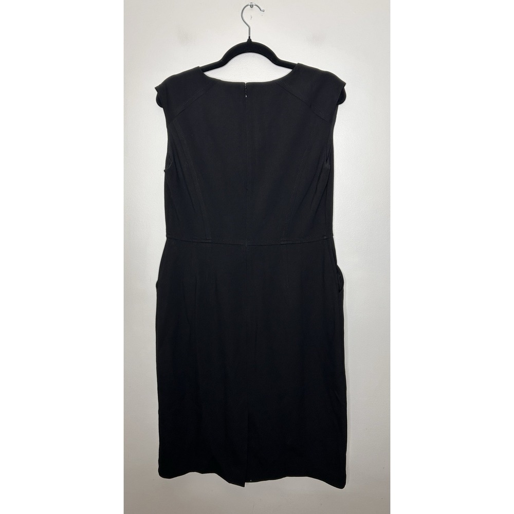 Talbots  Womens Black Pockets Sleeveless Knee Length Casual Office Dress Size 10 - Picture 7 of 10